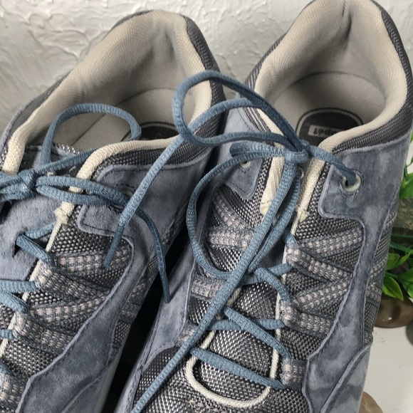 Propet Leila Rejuve Athletic Denim Suede Laced Workout Walking Shoe Size 11 - Picture 13 of 16